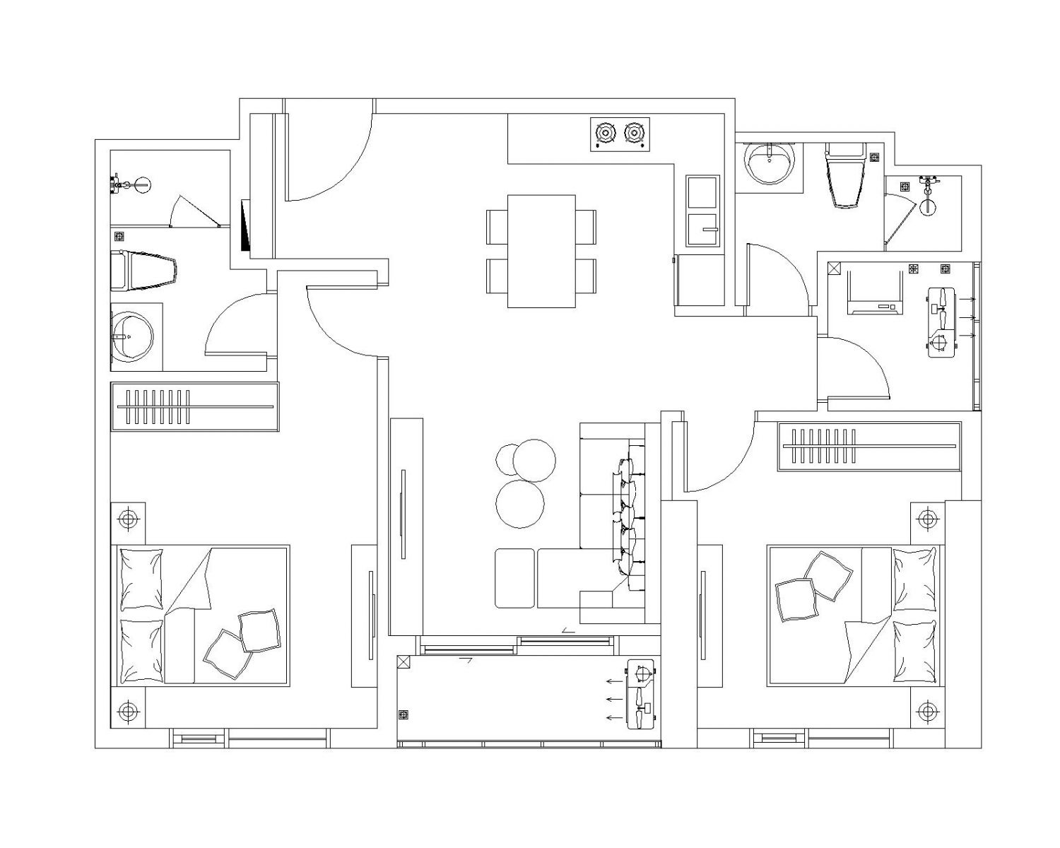 thiết kế nội thất căn hộ chung cư the Sapphire Residence