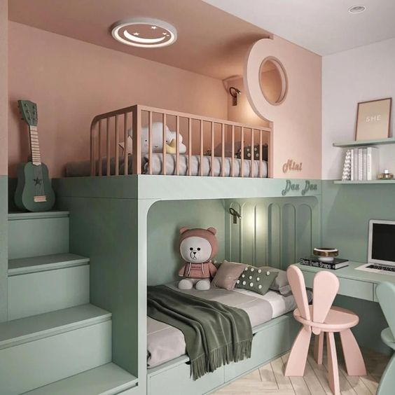 Mẫu thiết kế nội thất phòng ngủ cho bé tại Quảng Ninh