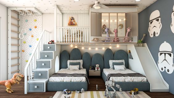 Mẫu thiết kế nội thất phòng ngủ cho bé tại Quảng Ninh