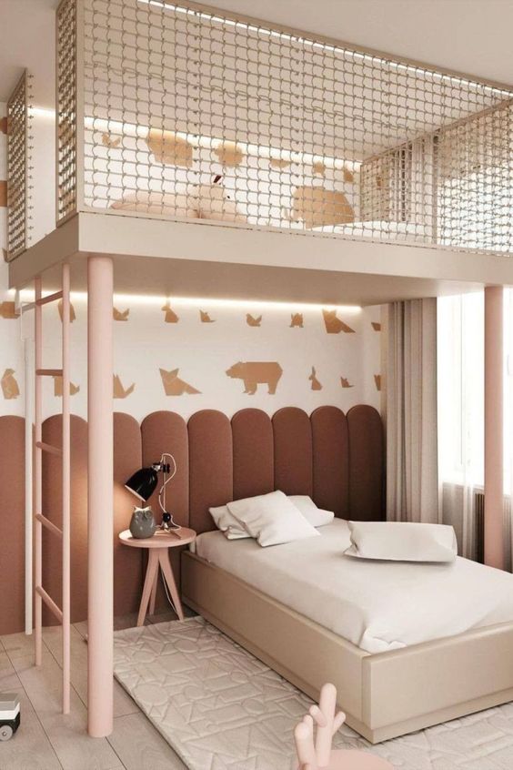 Mẫu thiết kế nội thất phòng ngủ cho bé GÁI tại Quảng Ninh