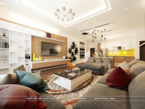 Thiết kế nội thất căn chung cư chị Thủy - Hạ Long