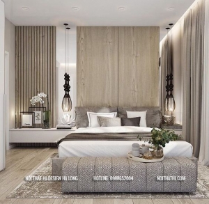Thiết kế nội thất phòng ngủ hiện đại tại Hạ Long - Thiết kế phòng ngủ đẹp cho biệt thự