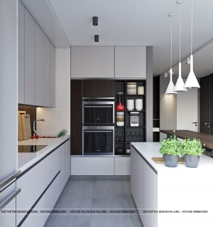 Thiết kế nội thất chung cư tông màu trắng đen hiện đại và độc đáo