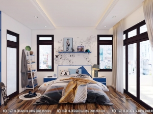 Thiết kế nội thất Hạ Long - Thiết kế nội thất phòng ngủ cho bé trai cực đáng yêu.