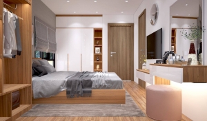 Thiết kế nội thất chung cư căn hộ 3 phòng ngủ chung cư Newlife Hạ Long - chị Phương 