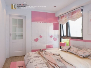 Thiết kế nội thất chung cư căn hộ 3 phòng ngủ chung cư Newlife Hạ Long - chị Phương 