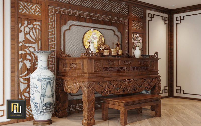 Thiết kế nội thất phòng thờ Quảng Ninh, Hạ Long