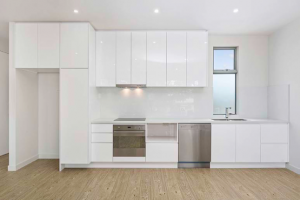 Tủ bếp Acrylic màu trắng An Cường - Tủ bếp hiện đại - Tủ bếp màu trắng hiện đại